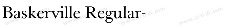 Baskerville Regular字体转换